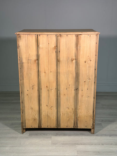 Early 19th Century Pine Linen Press