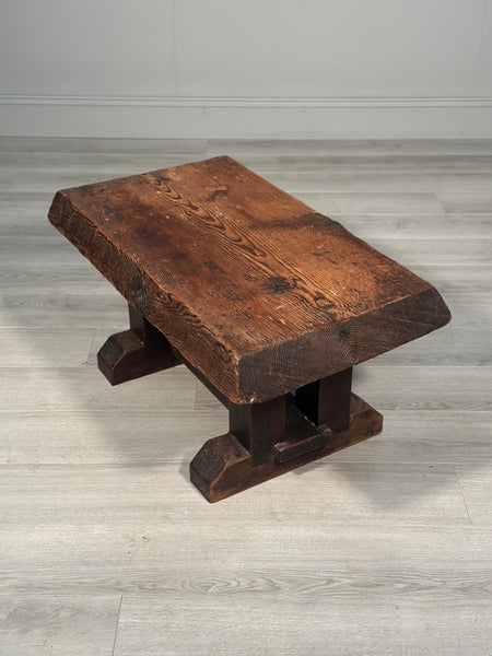 Chunky Natural Antique Coffee Table