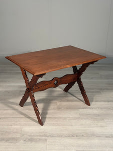 Ecclesiastical Pitch Pine Writing Table c.1910