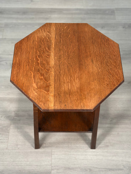 Arts And Crafts Oak Side Table c1910