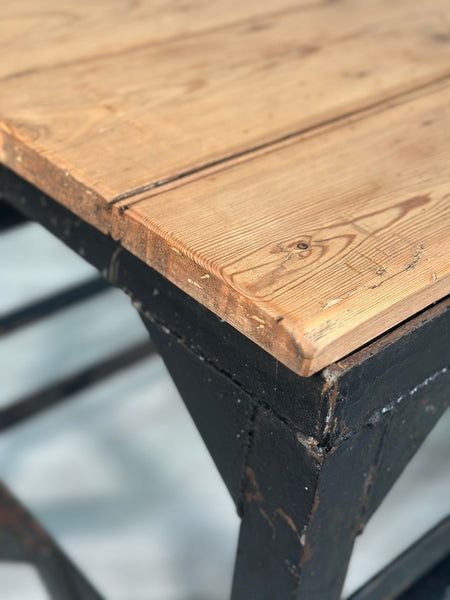 Antique Industrial Prep Table