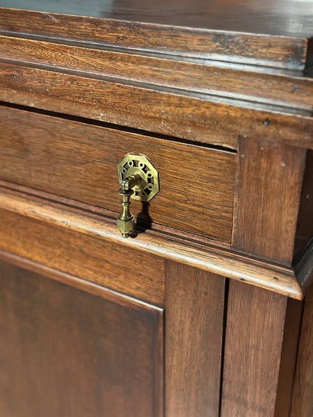Edwardian Mahogany Pedestal Sideboard