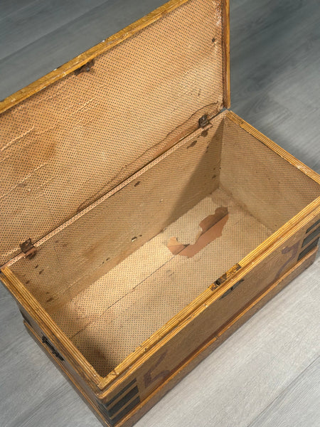 Victorian Pine Chest in Original Paint