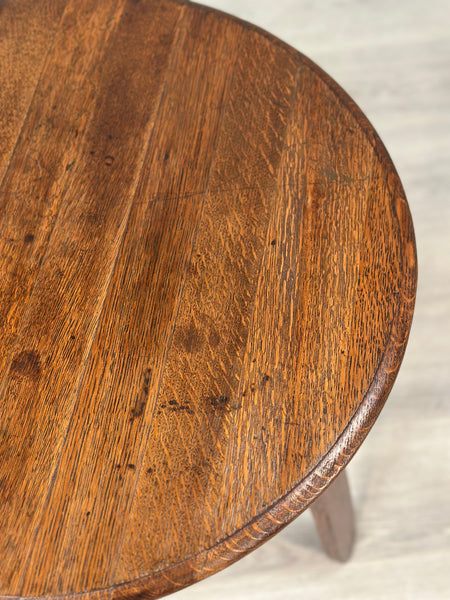 Arts & Crafts Oak Cricket Table c1930