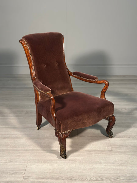 Pollard Oak 19th Century Armchair