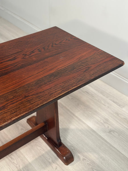 Large Military Arts & Crafts Oak Refectory Table