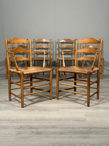 A Set of 6 Antique Pass Dining chairs By Neville Neal