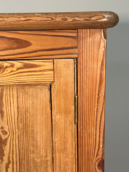 Large Antique Pitch Pine School Cupboard