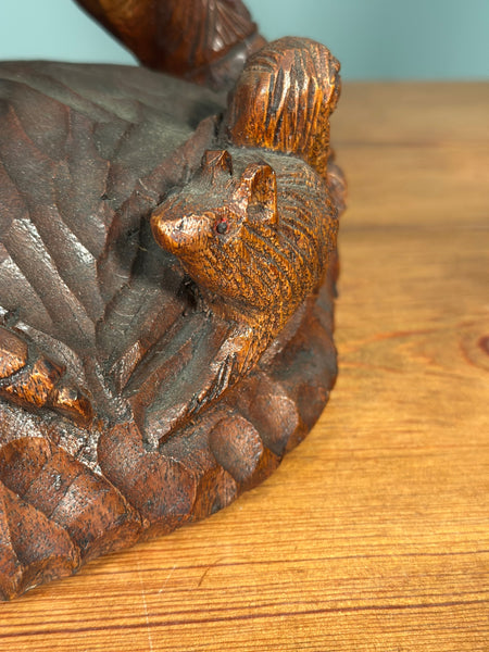 A Pair Of Carved Eagles