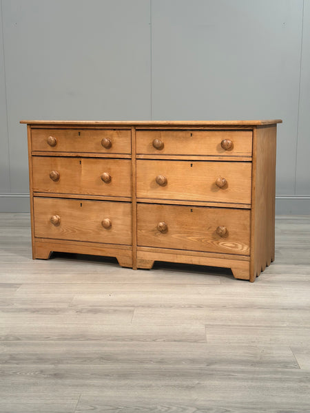 19th Century Oak Bank Of Drawers