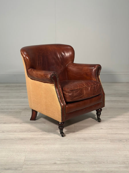 Small Vintage Leather Armchair