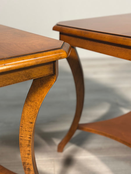 A Pair of Vinatge French Walnut Side Tables