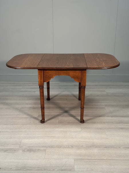 Antique Oak Drop Leaf Dining Table