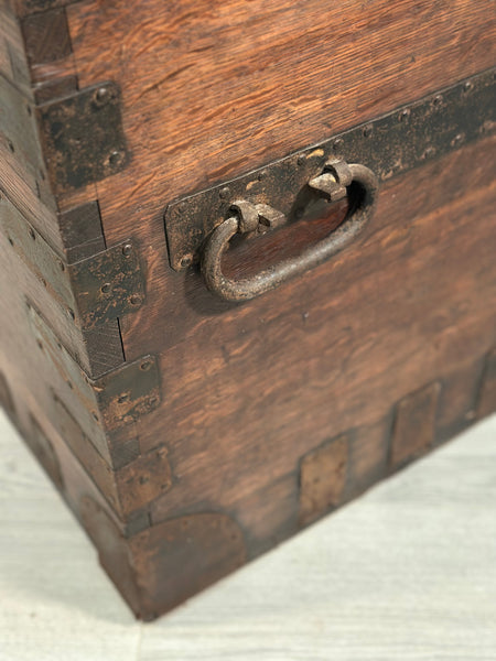 Antique Oak Silver Chest