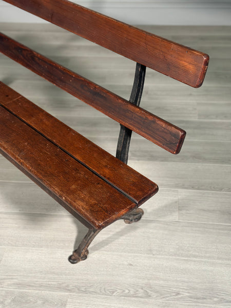Antique Folding Church Bench