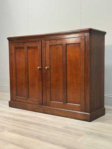 Antique Oak School Cupboard c.1900