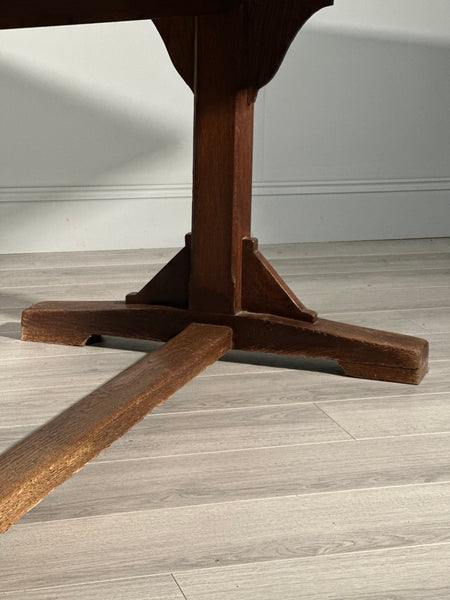 Huge 9ft Antique Oak Refectory Table