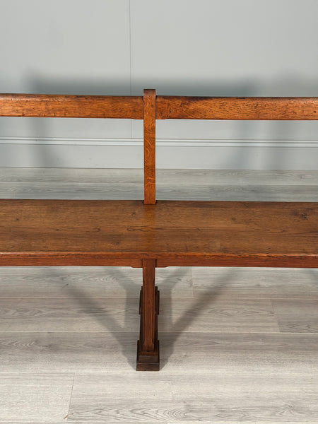 Arts & Crafts Oak Bench c.1930
