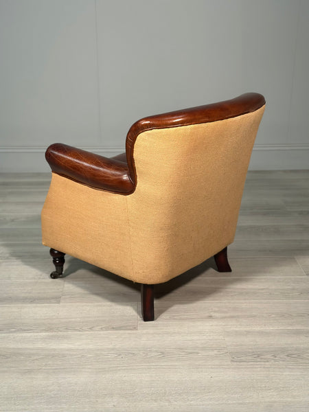 Small Vintage Leather Armchair