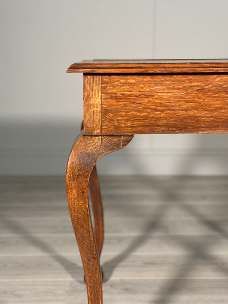 Small Victorian Oak Writing Desk
