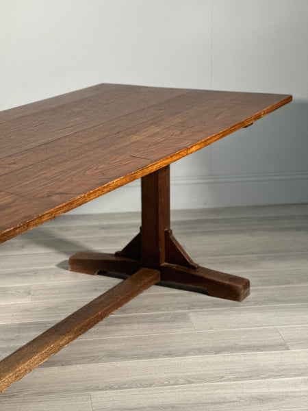 Huge 9ft Antique Oak Refectory Table