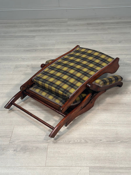 Antique Folding Campaign Armchair