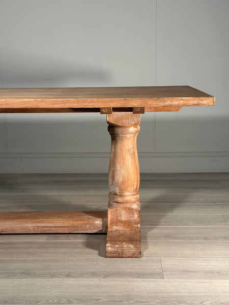 Vintage Large Oak Refectory Table