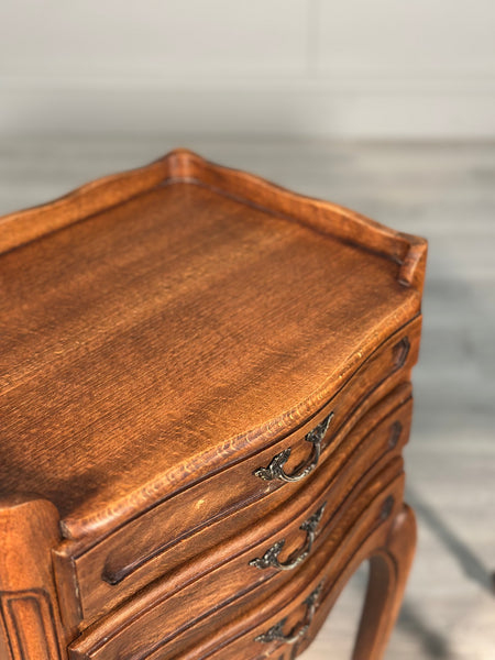 Antique French Oak Bedside Cabinets