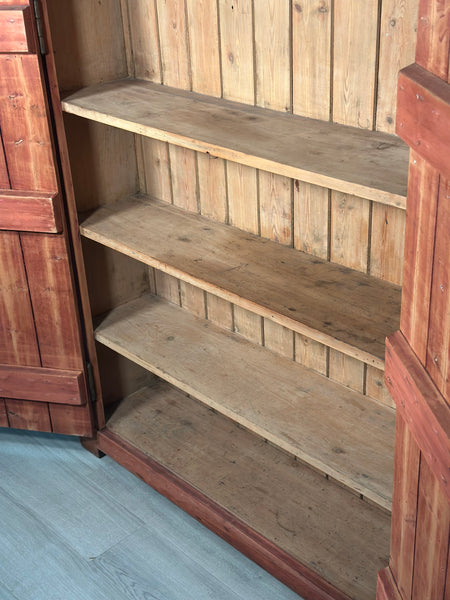 Large Victorian Pine Larder Cupboard