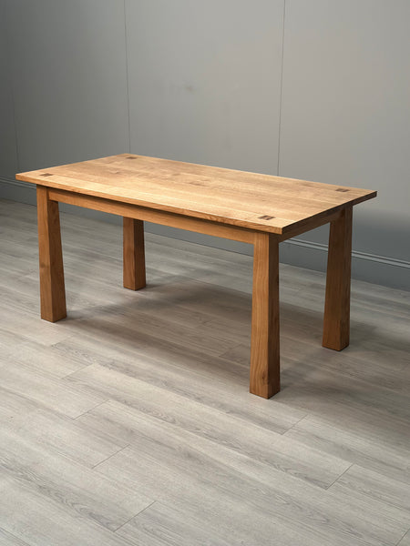 Arts And Crafts Style Oak Dining Table