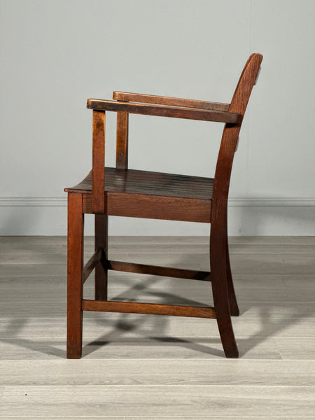 Antique H.M.O.W Oak Desk Chair c.1930