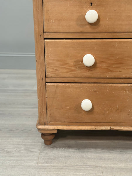 Victorian Pine Chest Of Drawers