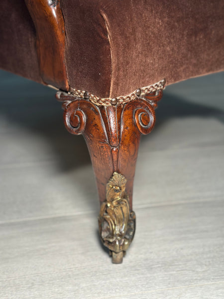 Pollard Oak 19th Century Armchair