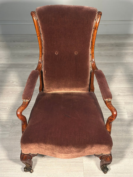 Pollard Oak 19th Century Armchair