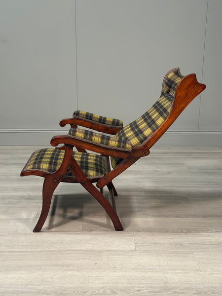 Antique Folding Campaign Armchair