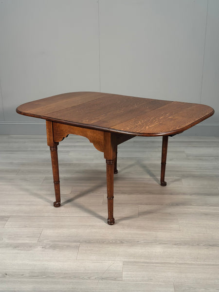 Antique Oak Drop Leaf Dining Table