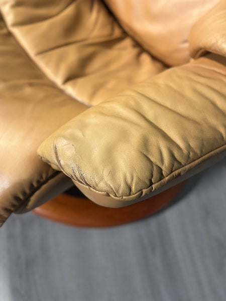 Stressless Swivel Reclining Armchair And Stool