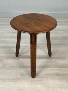 Arts & Crafts Oak Cricket Table c1930