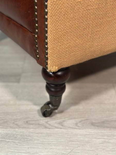 Small Vintage Leather Armchair