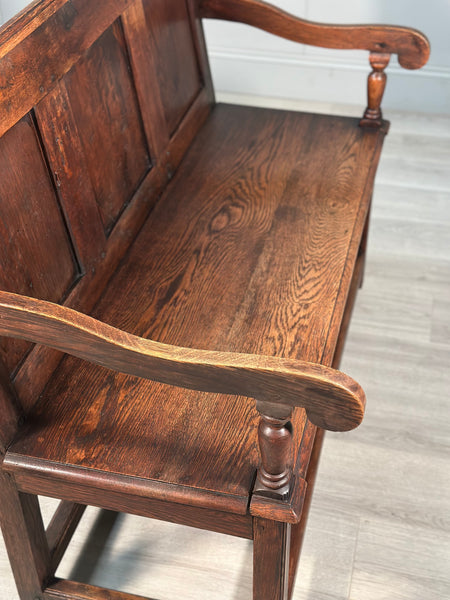 Antique Georgian Oak Settle