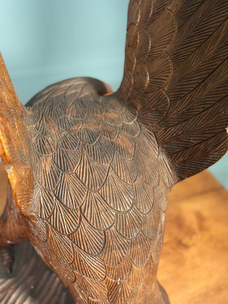 A Pair Of Carved Eagles