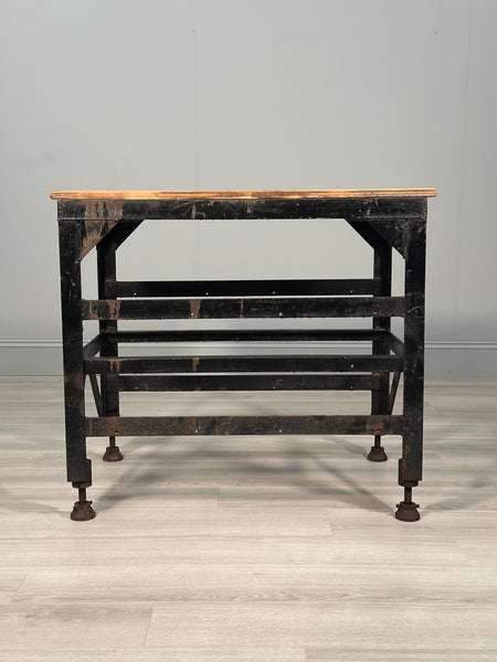 Antique Industrial Prep Table