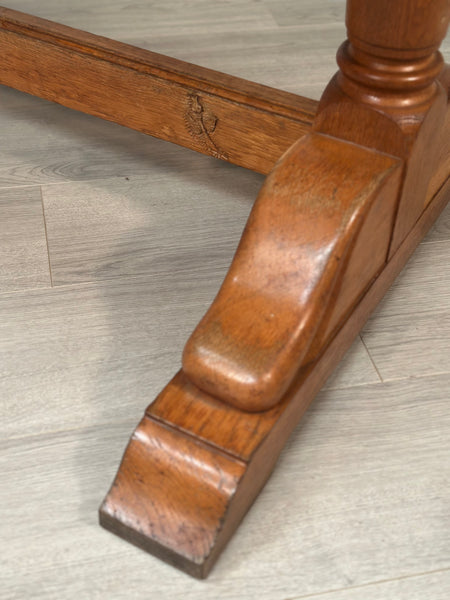 Oak Refectory Table - Yorkshire Critter Man