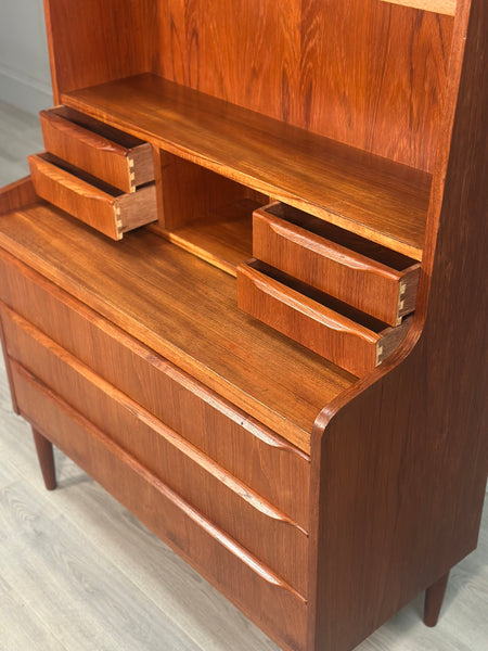 Danish Teak Bureau Bookcase By Erik Petersen For EP Mobler