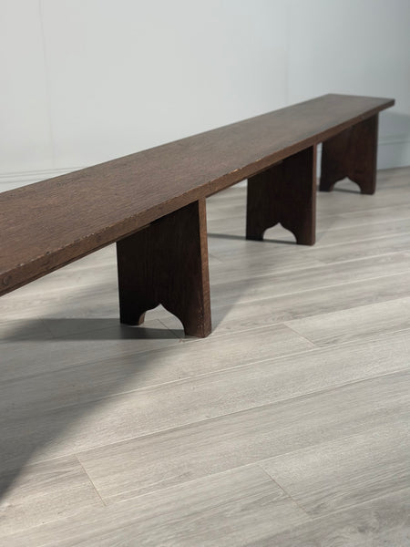 Huge Antique Oak Bench