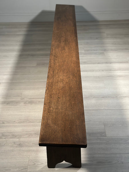 Huge Antique Oak Bench