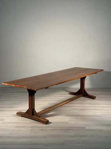Huge 9ft Antique Oak Refectory Table