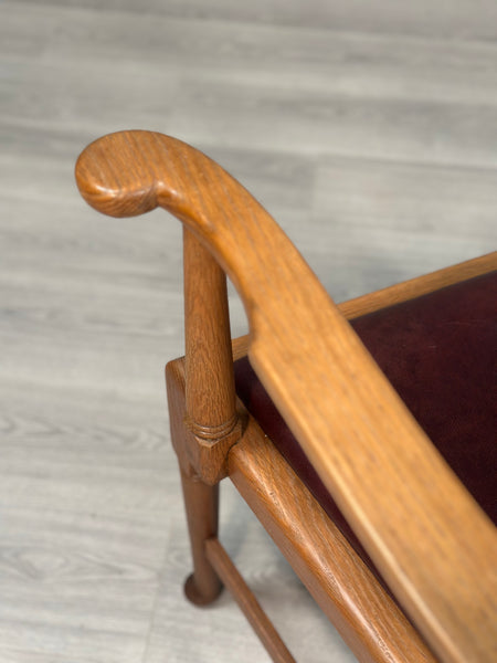 Oversized Oak Desk Chair C.1910