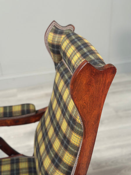 Antique Folding Campaign Armchair