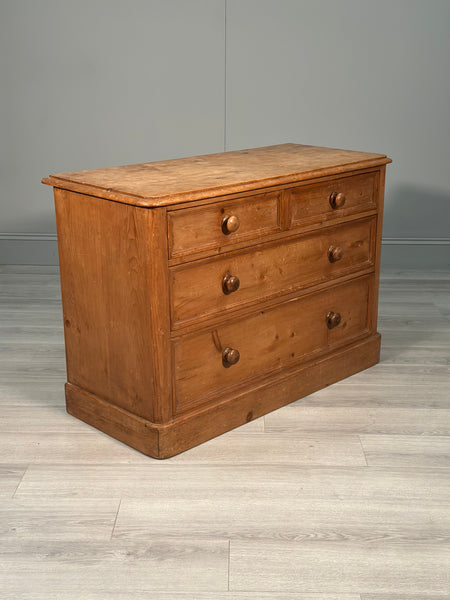 Victorian Pine Chest Of Drawers